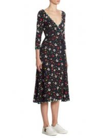 Marc Jacobs - Floral-Print Silk Dress at Saks Fifth Avenue